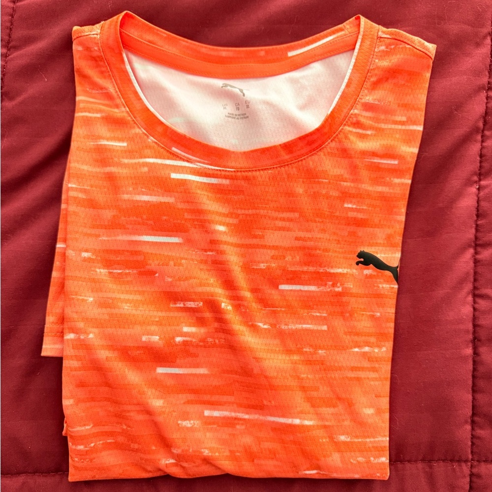 Puma Bright Orange Performance Tee - Picture 4 of 4